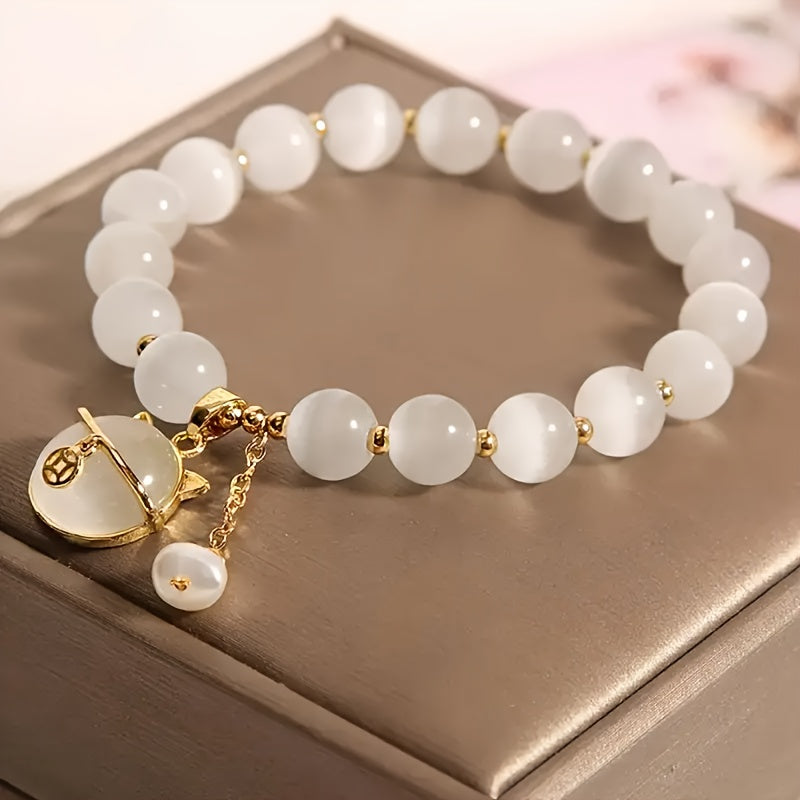 Elegant Cute Cat Pendant Fashion Bracelet