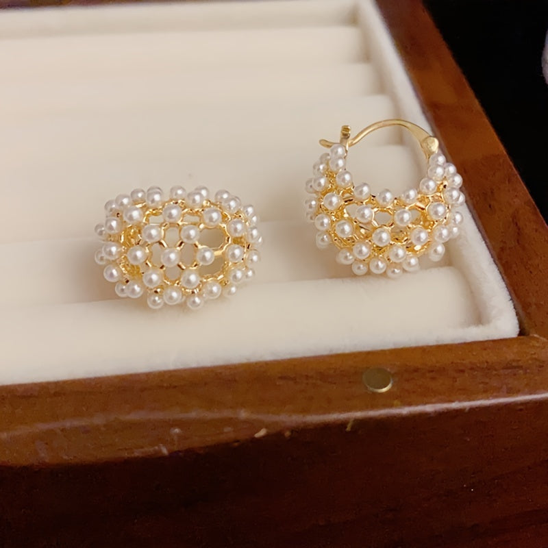 Elegant High Quality Imitation Pearl Earrings