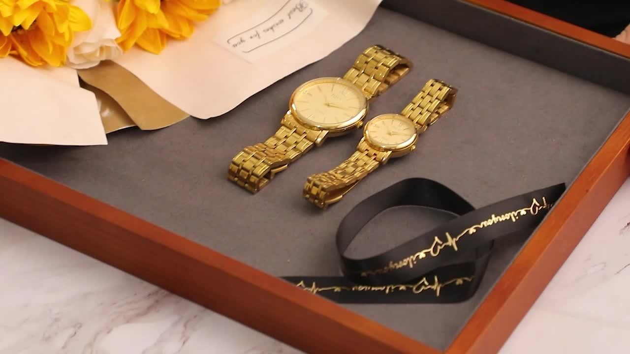 KKY Elegant Golden-Tone Quartz Watch for  Women