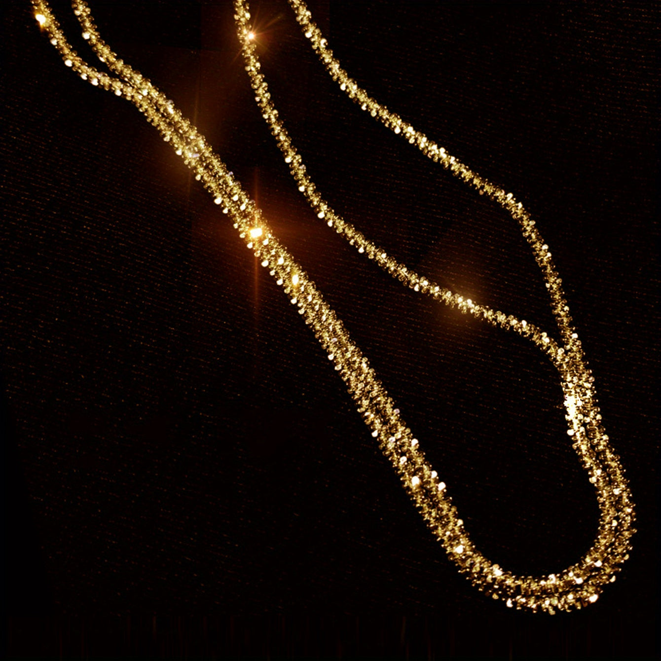 Gypsophila Sparkling gold Necklace