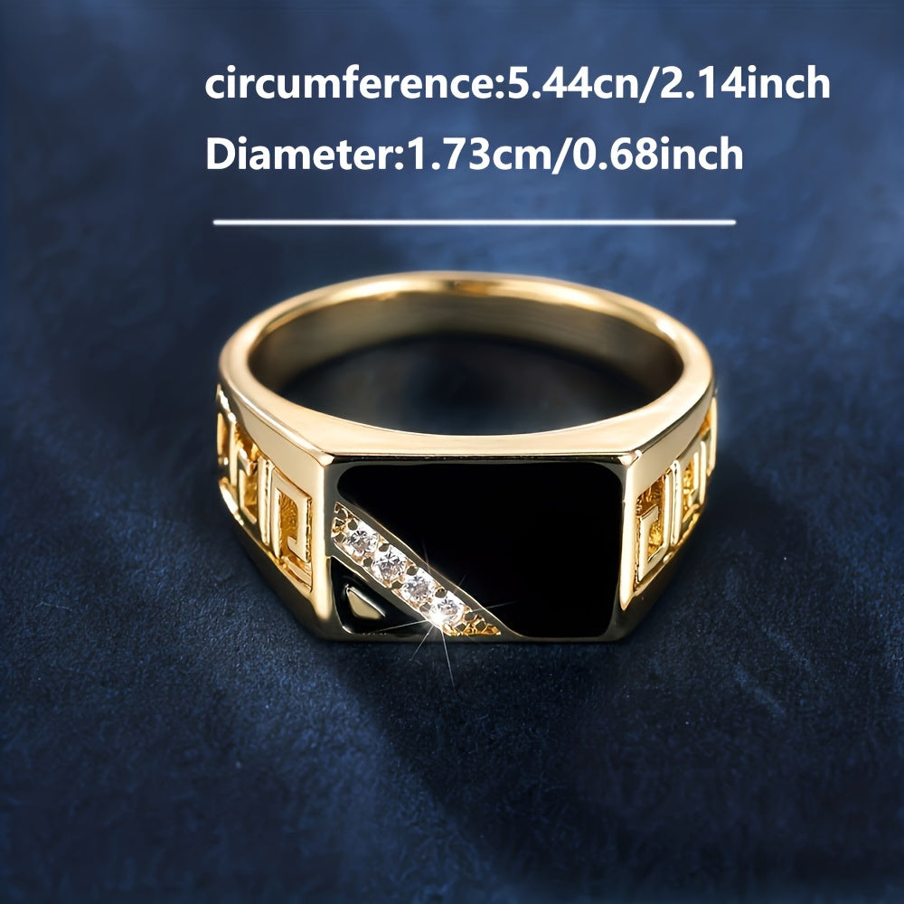 Classic Triangular Oil Drop Ring,