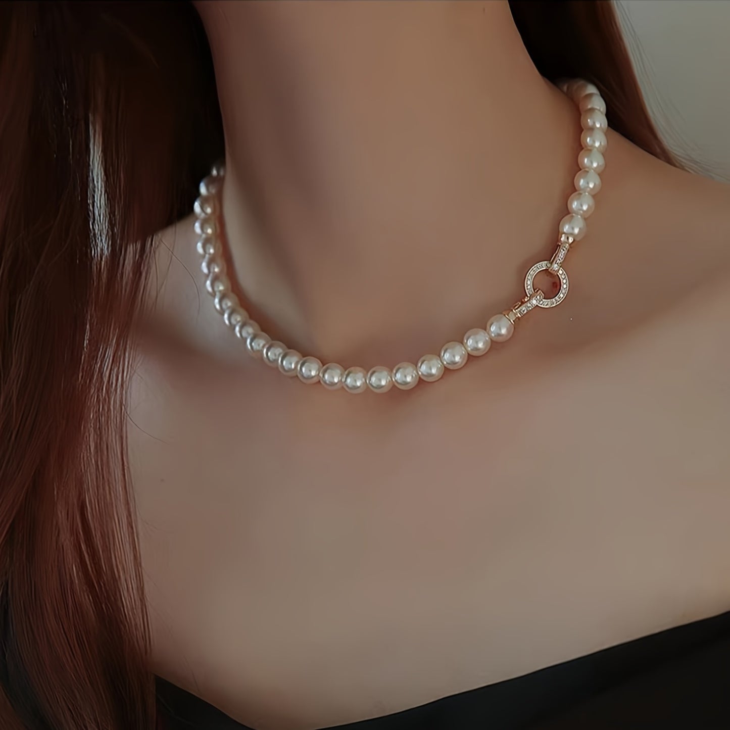 Elegant Freshwater Pearl Necklace with Clasp