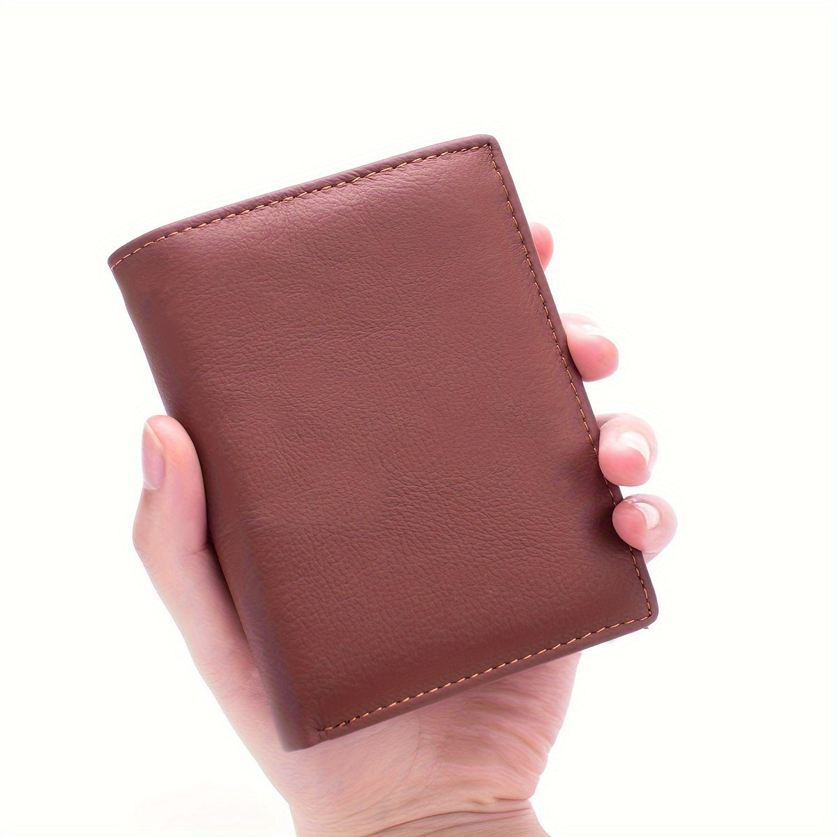 Men's Retro Thin Genuine Leather Wallet