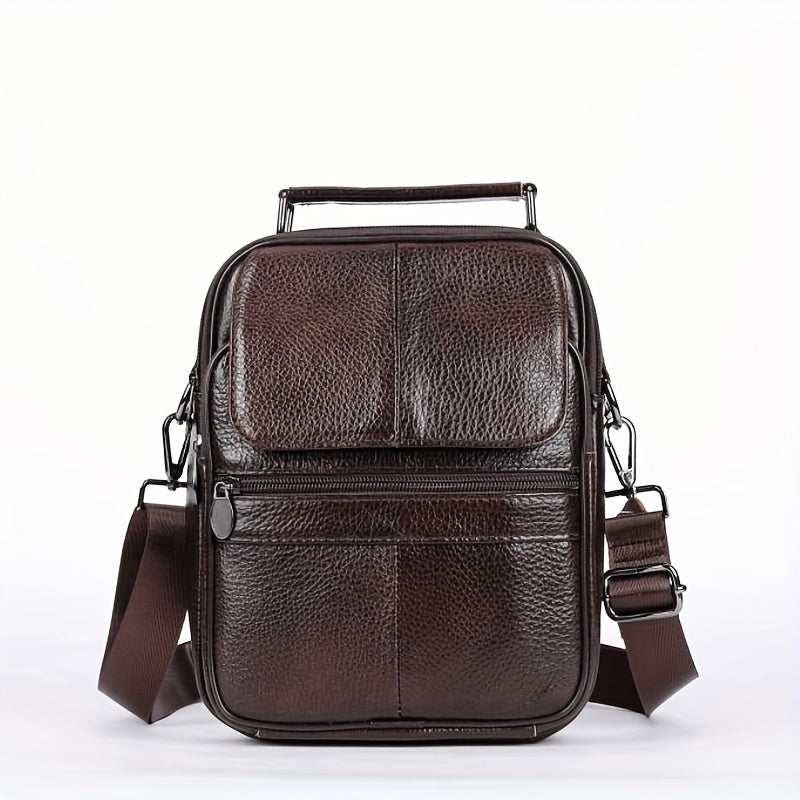 Genuine Leather Messenger Bag For Men