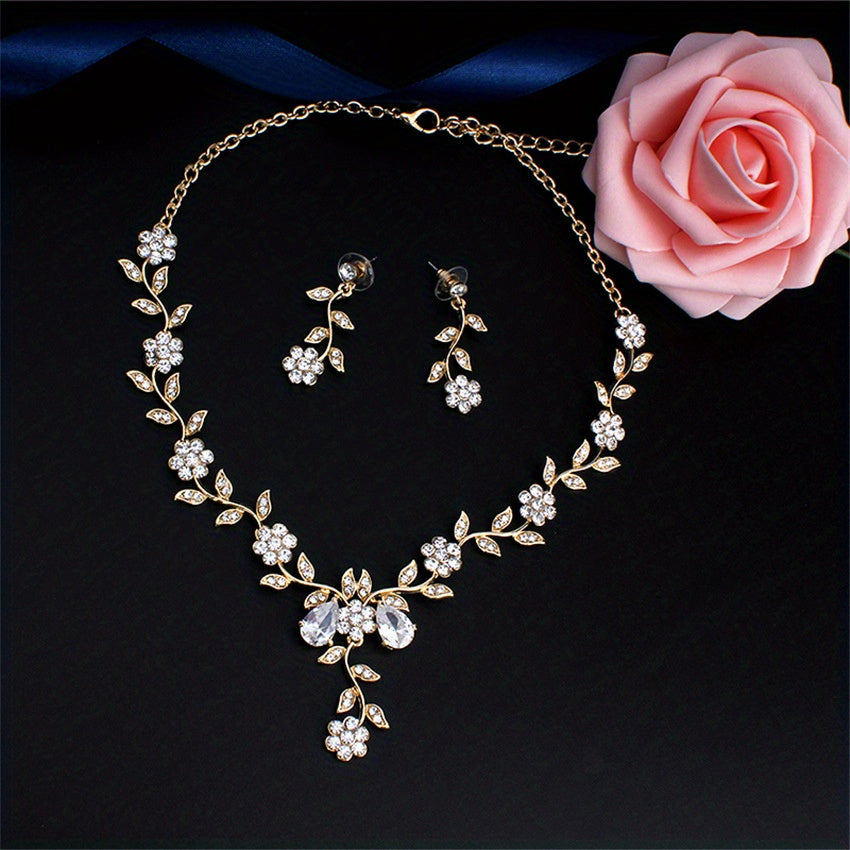 Earrings Plus Necklace Elegant Jewelry Set