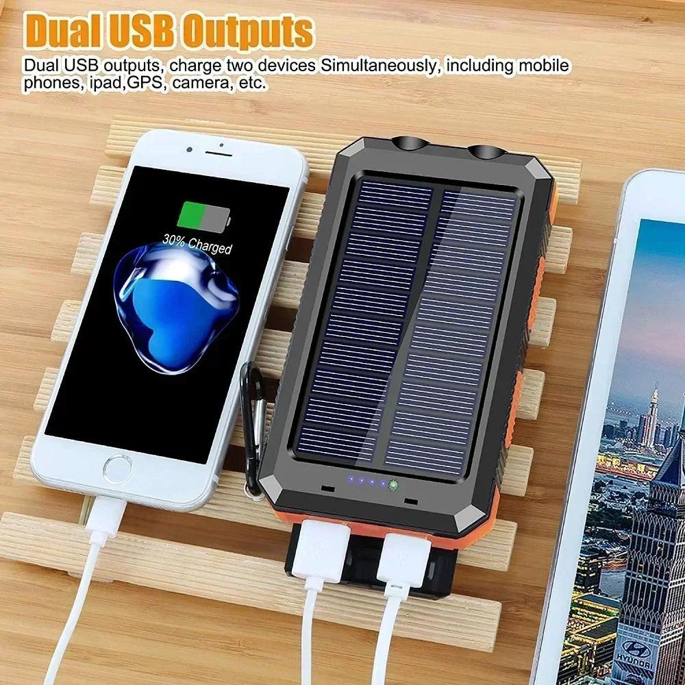 30,000mAh Solar Power Bank – Rugged, Waterproof & Emergency‑Ready