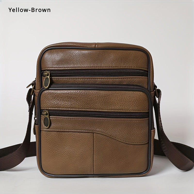 Men's Genuine Leather Shoulder Bag