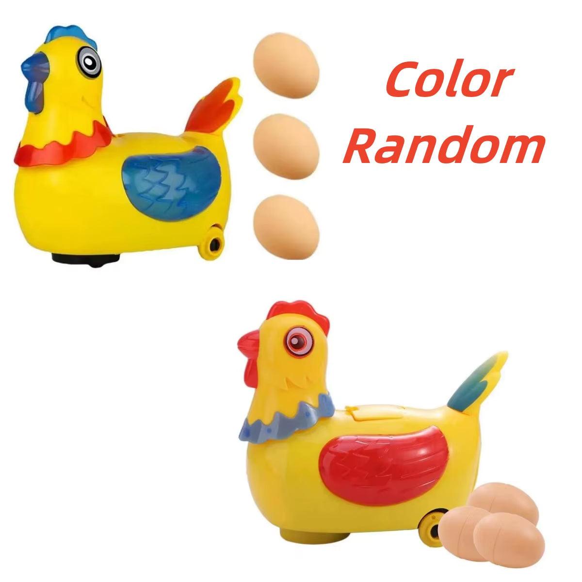 Walk, Cluck & Surprise – Electric Hen Laying Eggs Toy with Lights, Music & Obstacle Avoidance