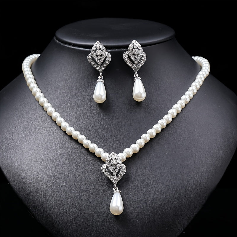 Elegant Boho Simple Style Pearl Jewelry Set