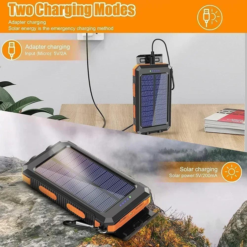 30,000mAh Solar Power Bank – Rugged, Waterproof & Emergency‑Ready