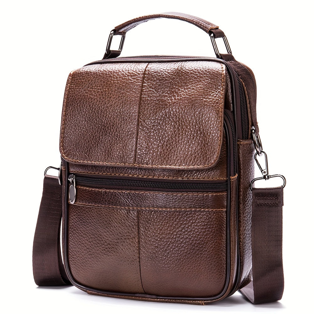 Genuine Leather Messenger Bag For Men