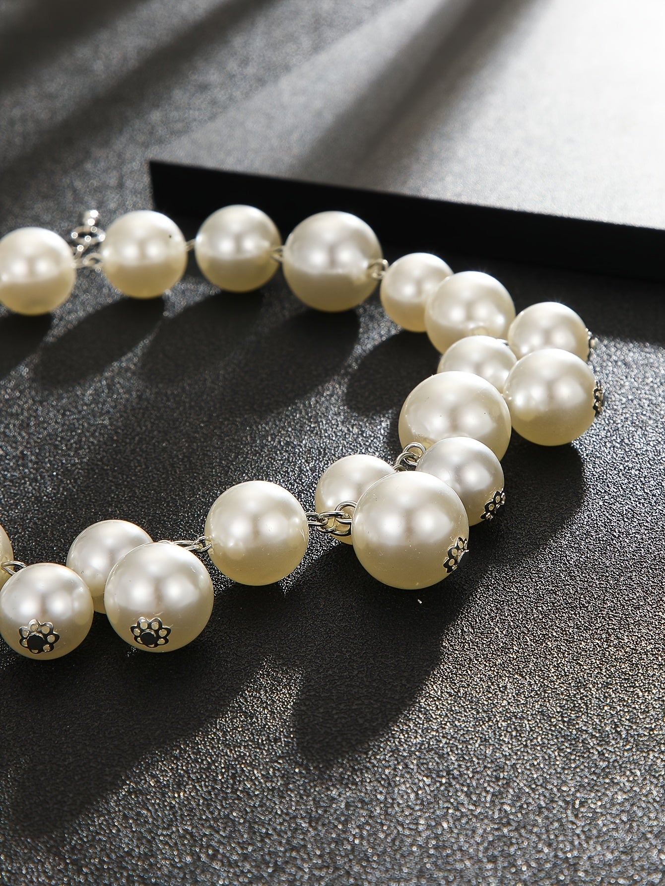 Elegant French-Inspired Faux Pearl Beaded Necklace