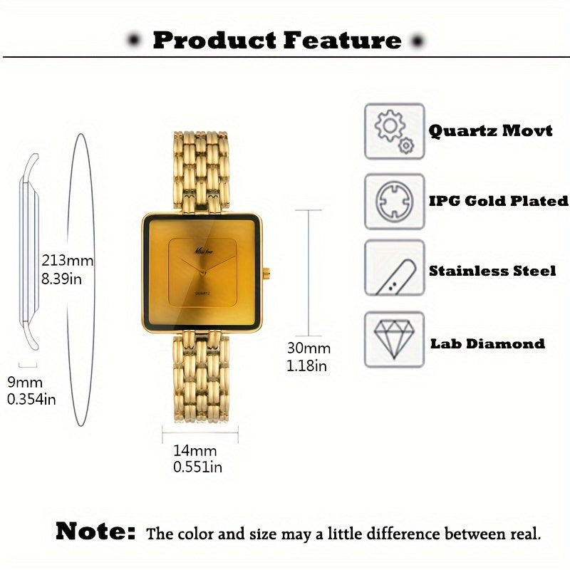MISSFOX Stylish Minimalist Ladies Quartz Watch