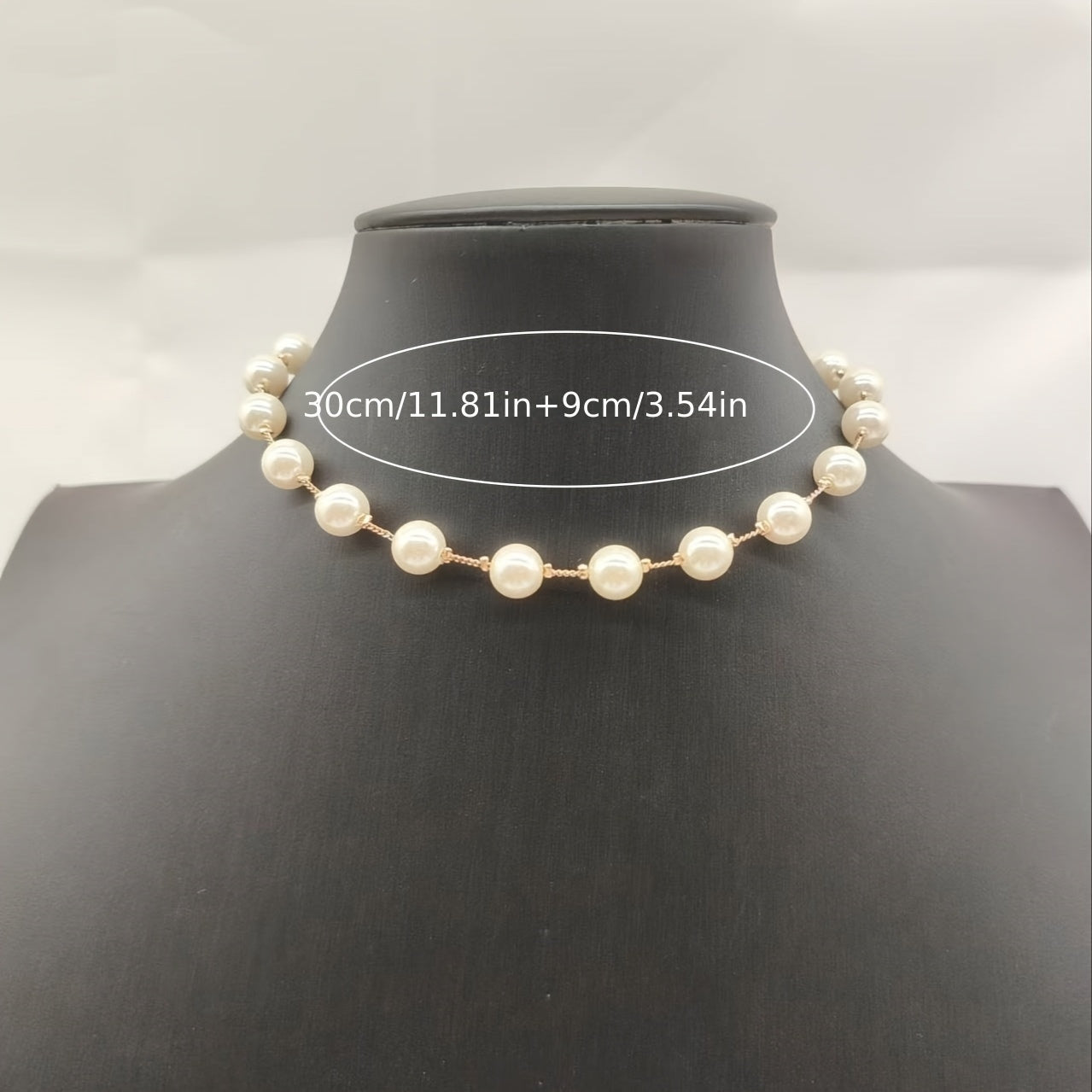 Elegant Simple Style Pearl Strand Necklace