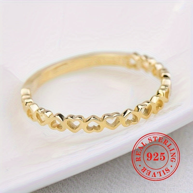 Pure gold Heart-to-Heart Ring