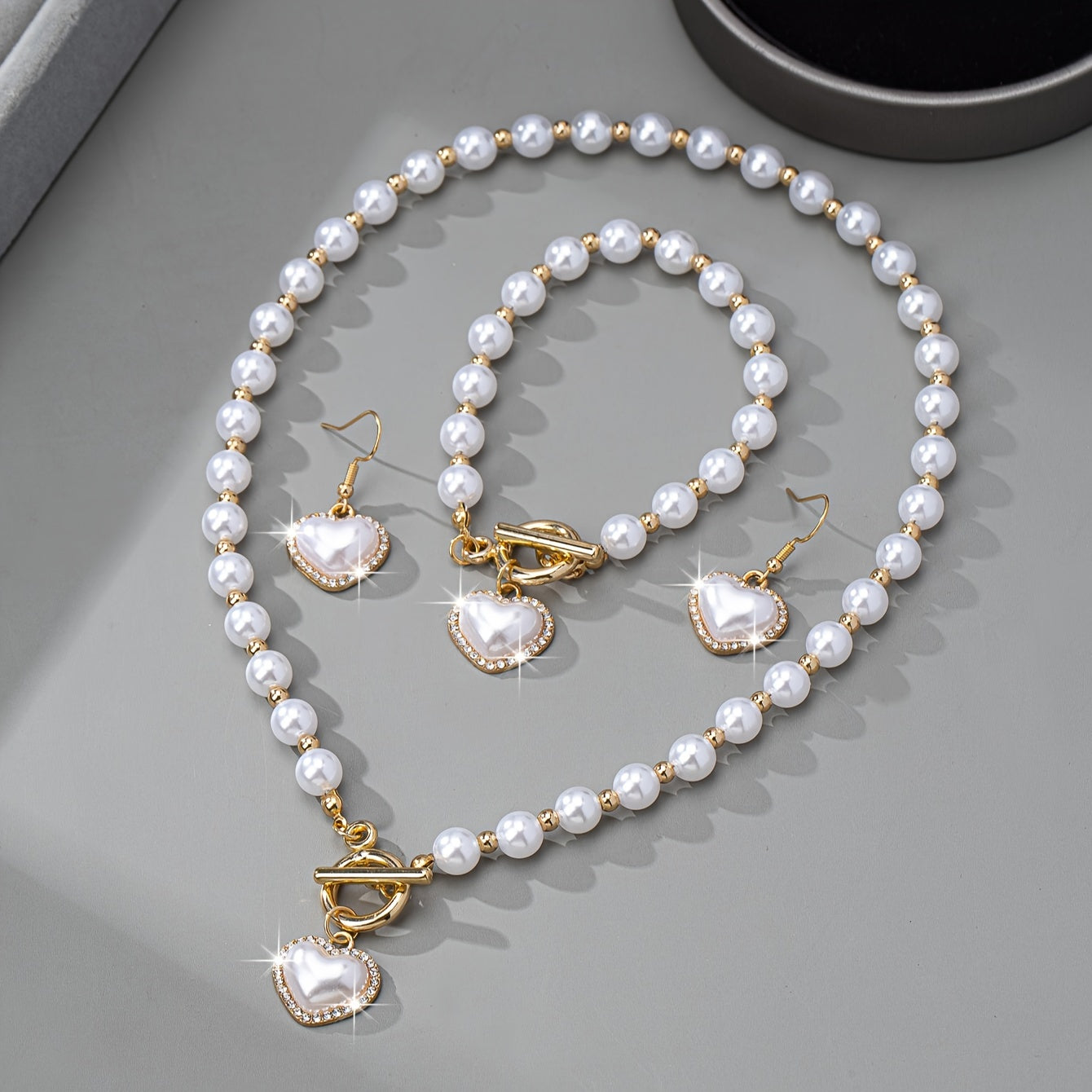 Elegant Classic Pearl Jewelry Set