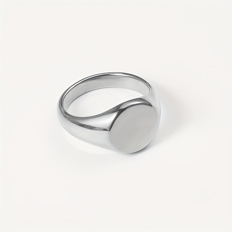 Stainless Steel Round Minimalist Ring