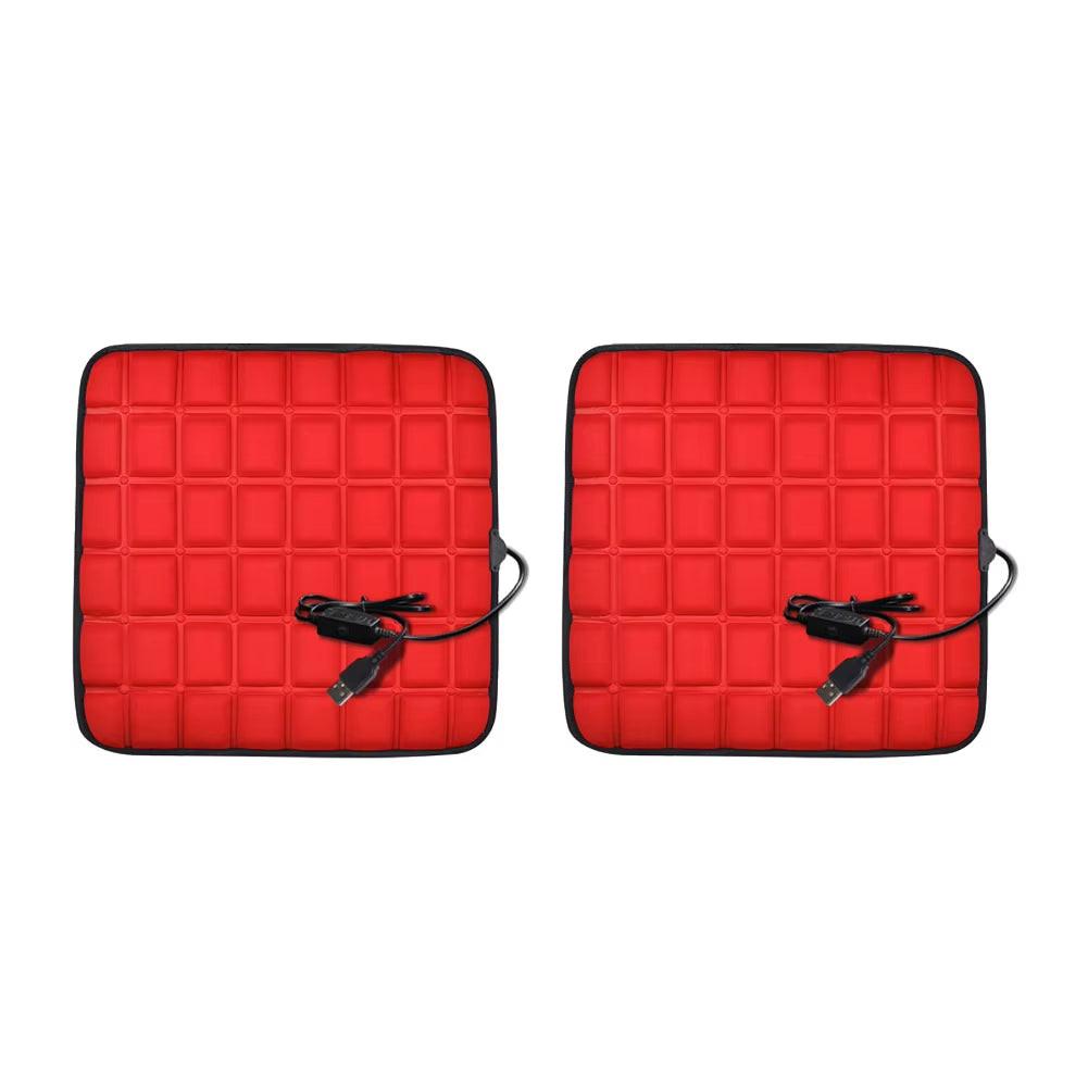 USB Heated Car Seat Cushion – Fast Heating Pad for Car, Home & Office (43×43cm)