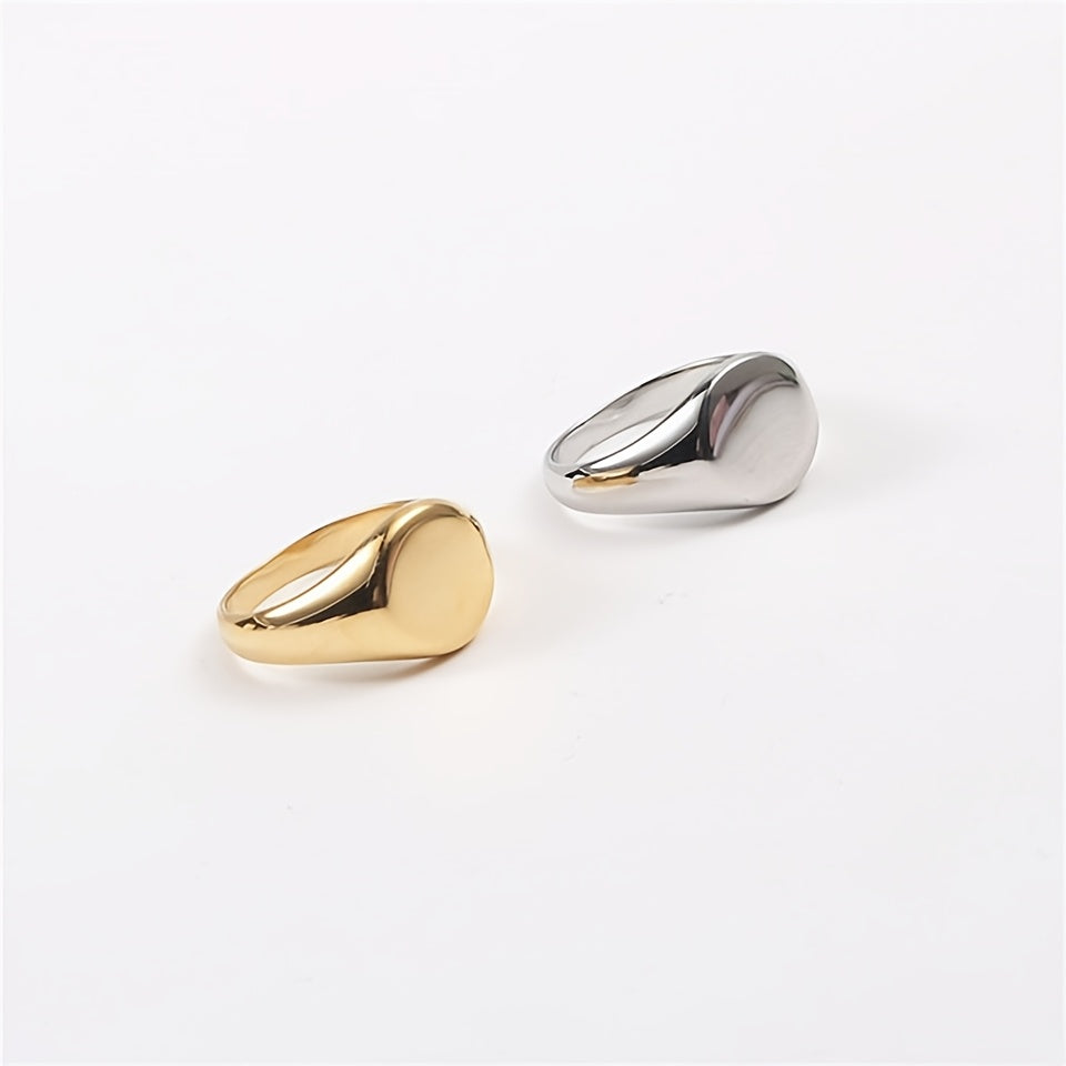 Stainless Steel Round Minimalist Ring