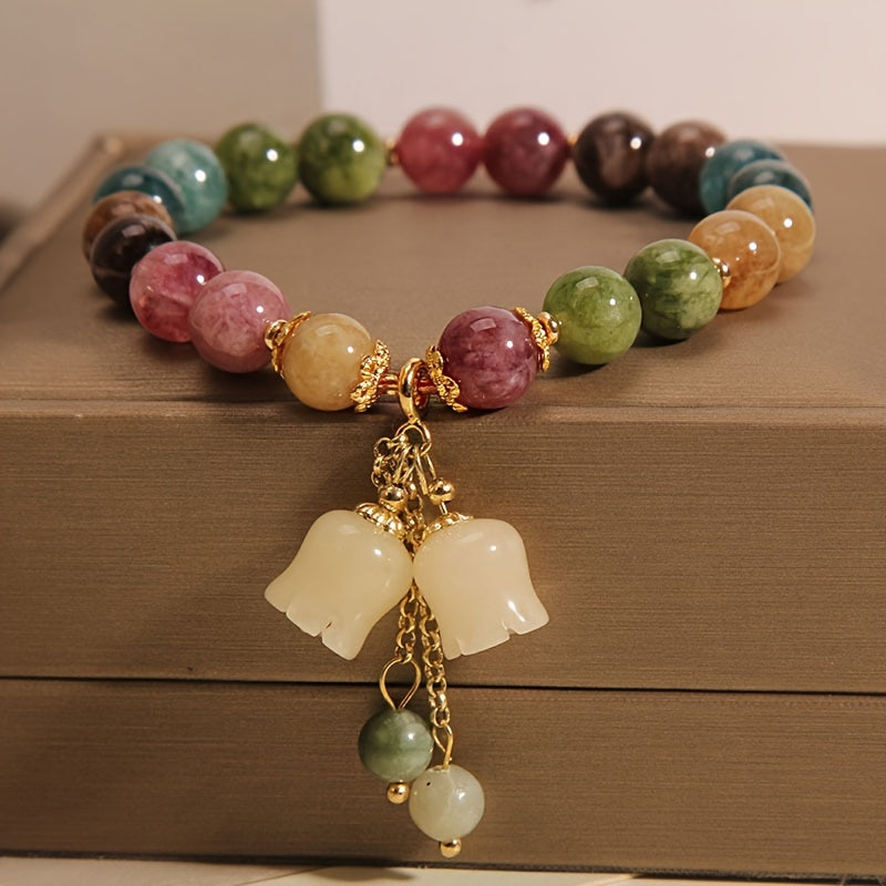 Elegant Natural Stone Beaded Bracelet