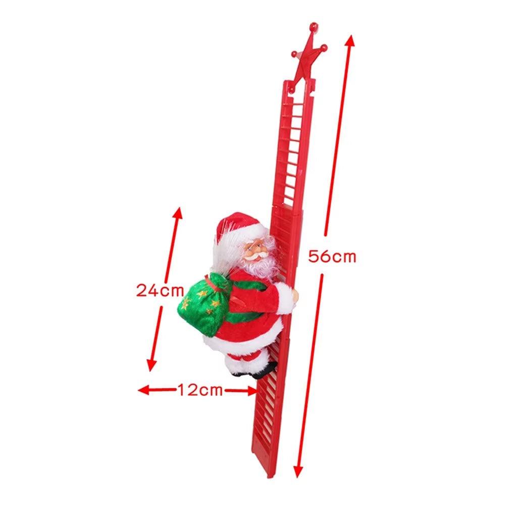 Animated Climbing Santa – Musical Rope Ladder Christmas Decoration