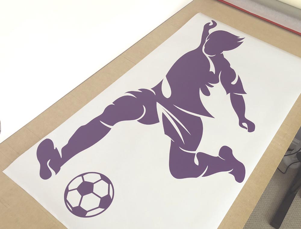 Footballer Wall Sticker - Boys Soccer Bedroom Decor