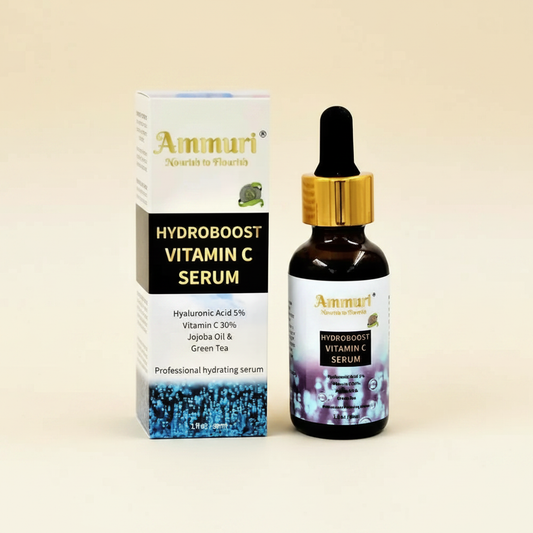 Hyaluronic Acid & Vitamin C Anti-Ageing Serum for Deep Hydration | Ammuri