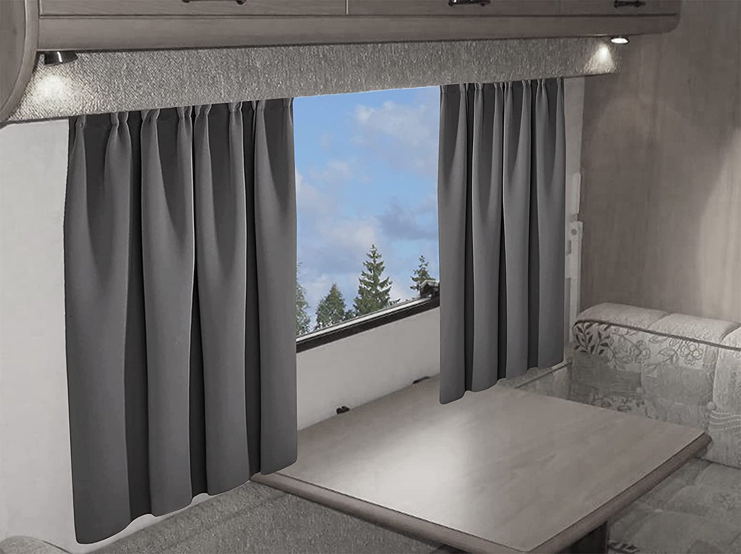 OLIVIA ROCCO Caravan Blackout Curtains 11 Colours Thermal Pencil Pleat Panels Eyelet