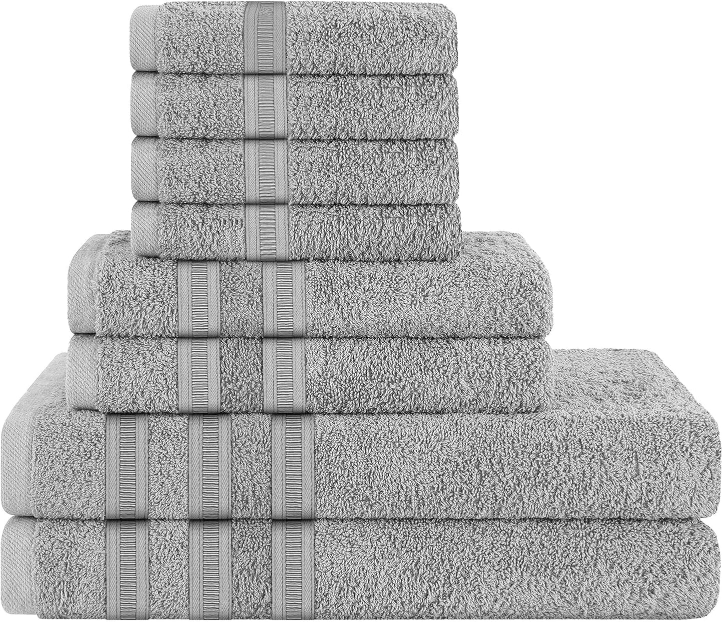 OLIVIA ROCCO Ritz Viscose Stripe Towels Super Soft Cotton Highly Absorbent Jumbo Bath