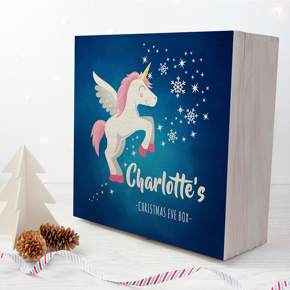 Personalised Baby Unicorn Christmas Eve Box