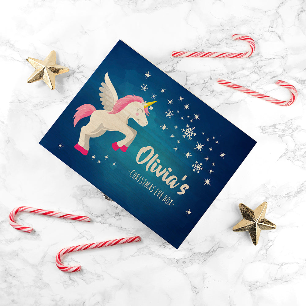 Personalised Baby Unicorn Christmas Eve Box