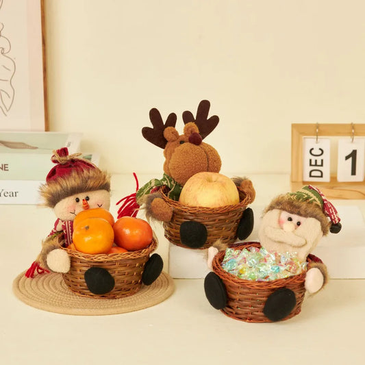 Christmas Cute Doll Party candy basket