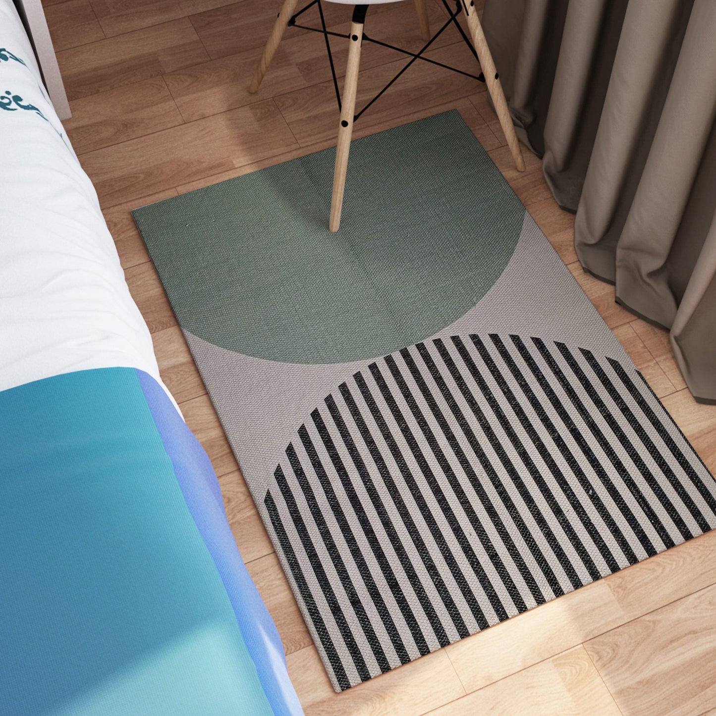 Printed Rug Amphi Design Modern Non-Slip Soft Durable Floor Rug for Living Room Bedroom Office by OLIVIA ROCCO