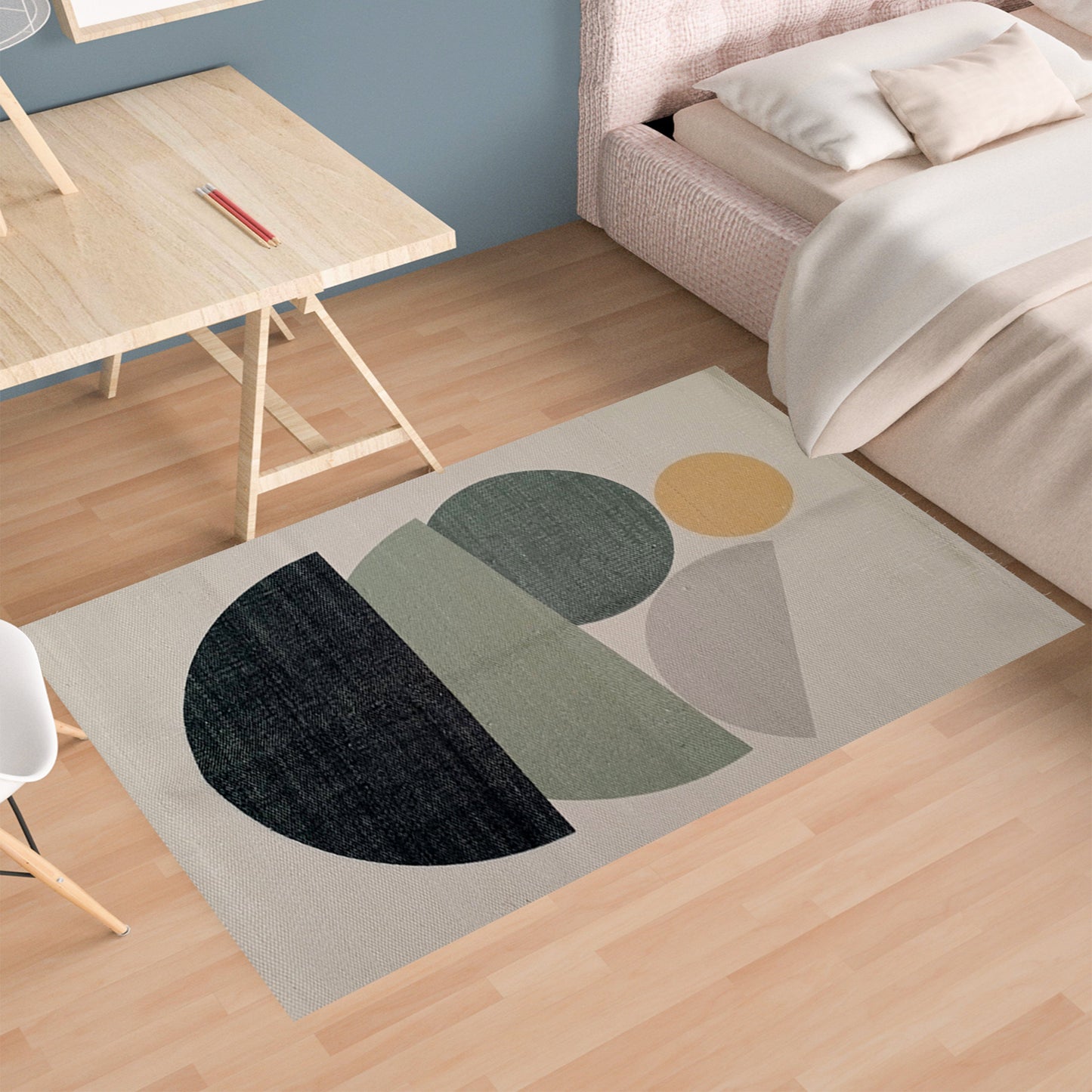 Printed Rug Tokyo Design Modern Non-Slip Soft Durable Floor Rug for Living Room Bedroom Office by OLIVIA ROCCO