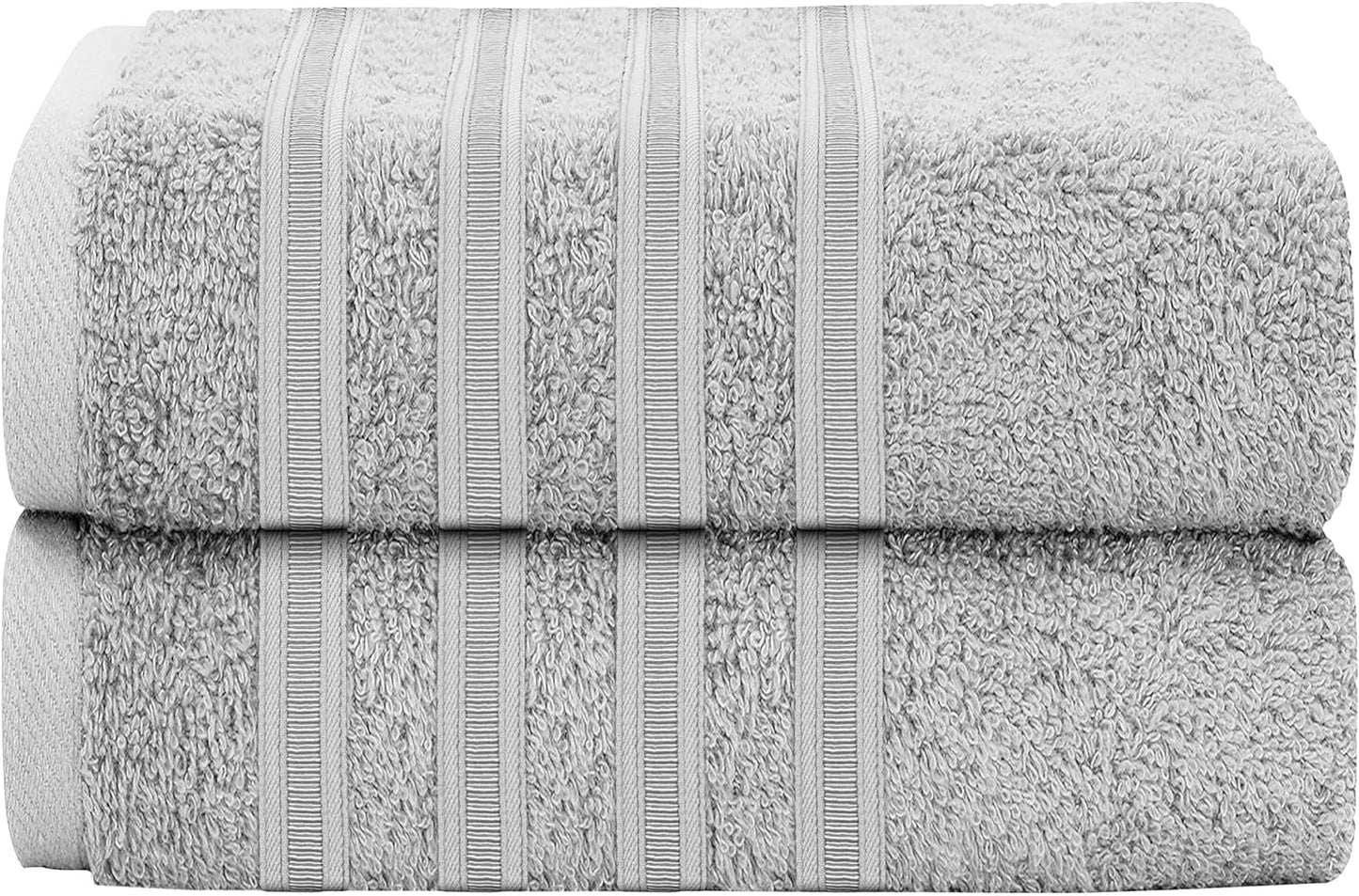 OLIVIA ROCCO Ritz Viscose Stripe Towels Super Soft Cotton Highly Absorbent Jumbo Bath Sheet Pack And Towel Bale Sets Available