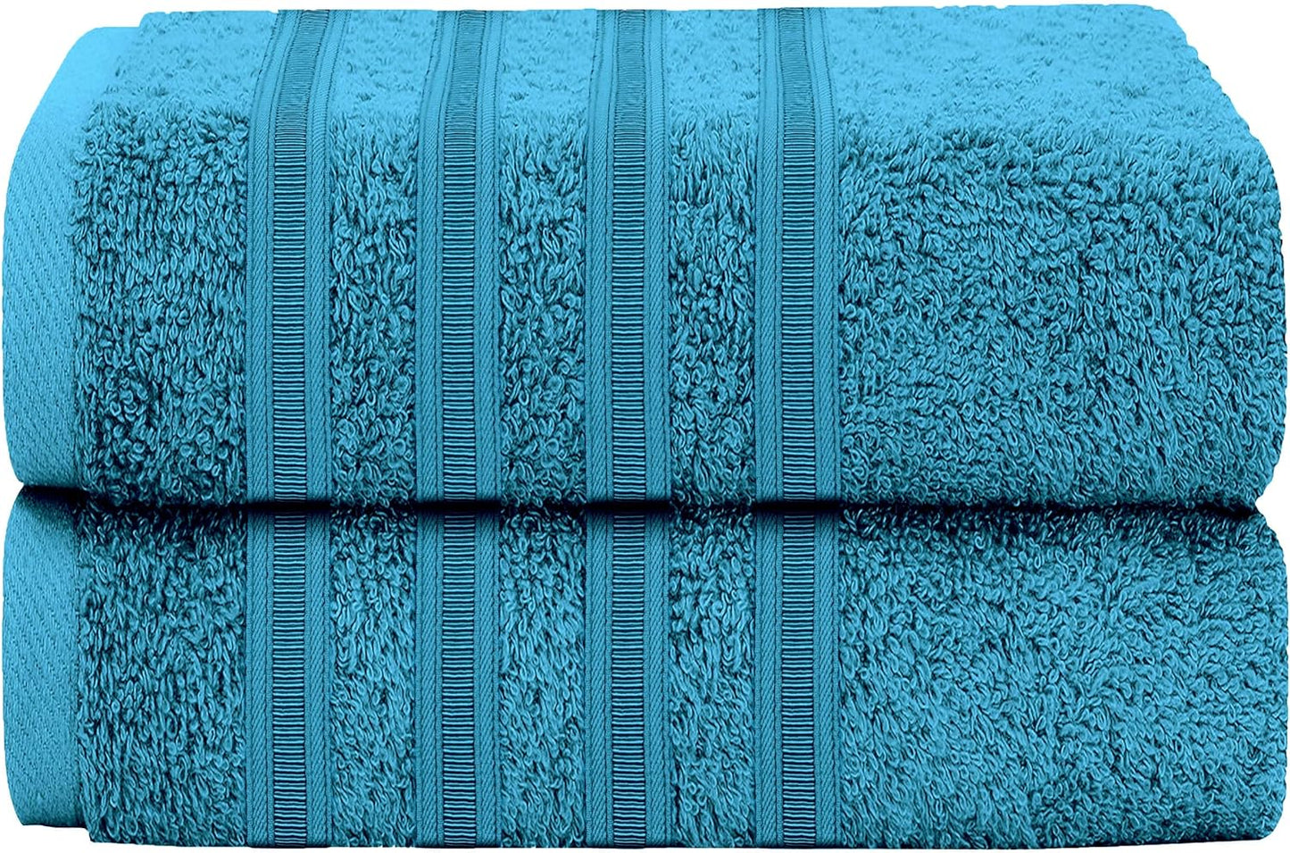 OLIVIA ROCCO Ritz Viscose Stripe Towels Super Soft Cotton Highly Absorbent Jumbo Bath Sheet Pack And Towel Bale Sets Available