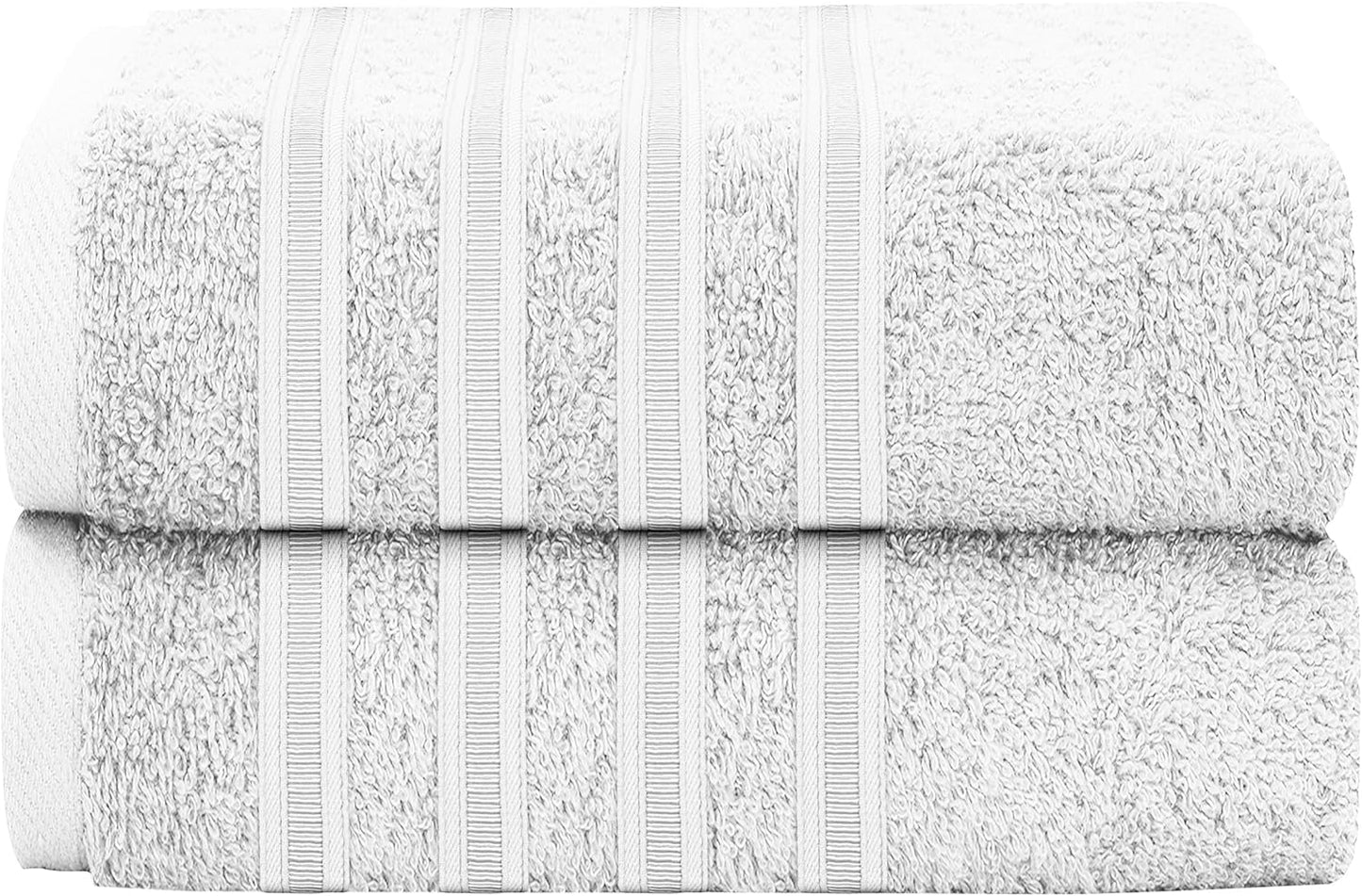 OLIVIA ROCCO Ritz Viscose Stripe Towels Super Soft Cotton Highly Absorbent Jumbo Bath Sheet Pack And Towel Bale Sets Available