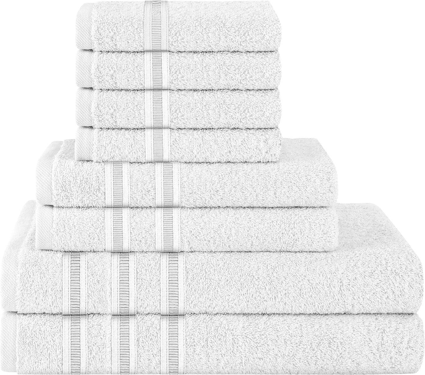 OLIVIA ROCCO Ritz Viscose Stripe Towels Super Soft Cotton Highly Absorbent Jumbo Bath Sheet Pack And Towel Bale Sets Available