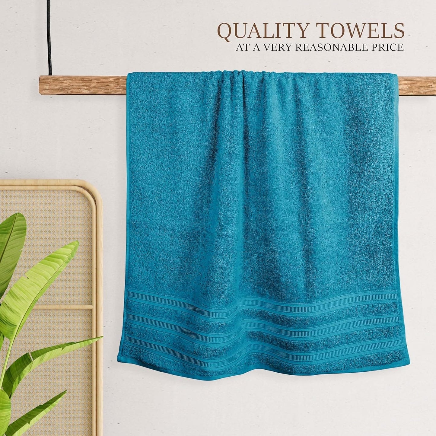 OLIVIA ROCCO Ritz Viscose Stripe Towels Super Soft Cotton Highly Absorbent Jumbo Bath Sheet Pack And Towel Bale Sets Available