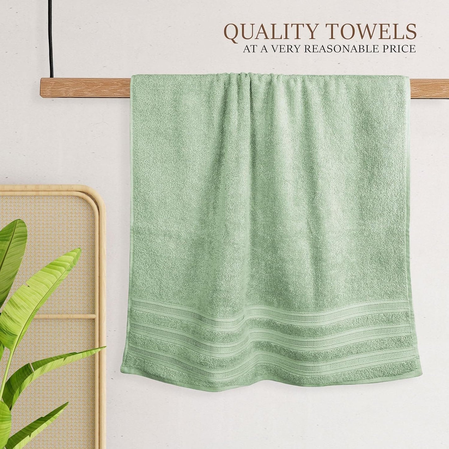 OLIVIA ROCCO Ritz Viscose Stripe Towels Super Soft Cotton Highly Absorbent Jumbo Bath Sheet Pack And Towel Bale Sets Available