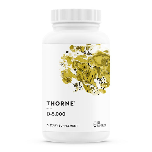 THORNE Vitamin D-5000 | D3 for Bones, Immune & Performance | NSF