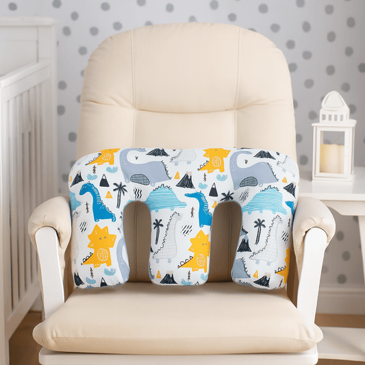 Twin Pregnancy Nursing Pillow - Dino