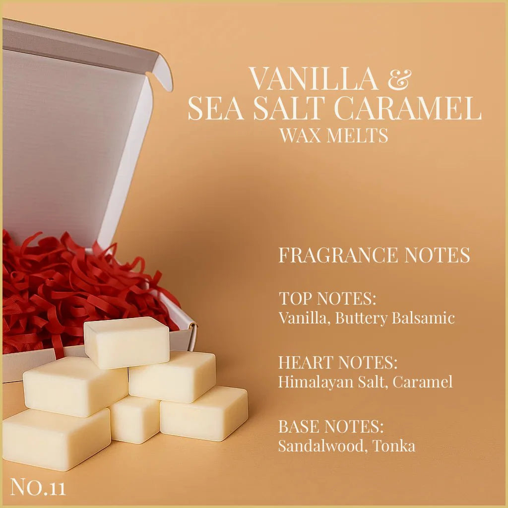 Vanilla & Sea Salt Caramel - Wax Melts 65g