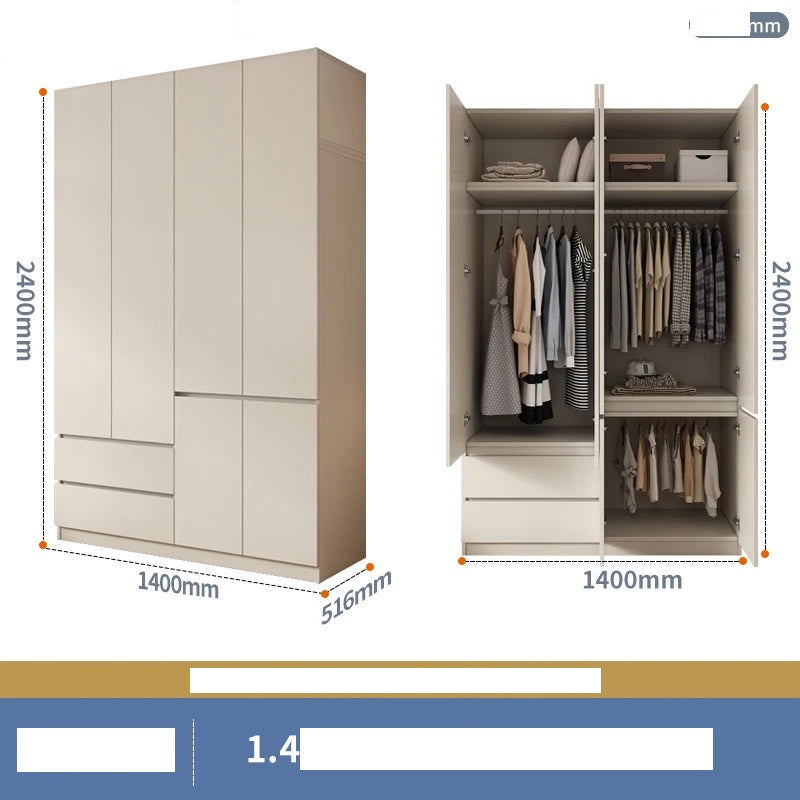 Aesthetic Full-Size Wooden Wardrobe