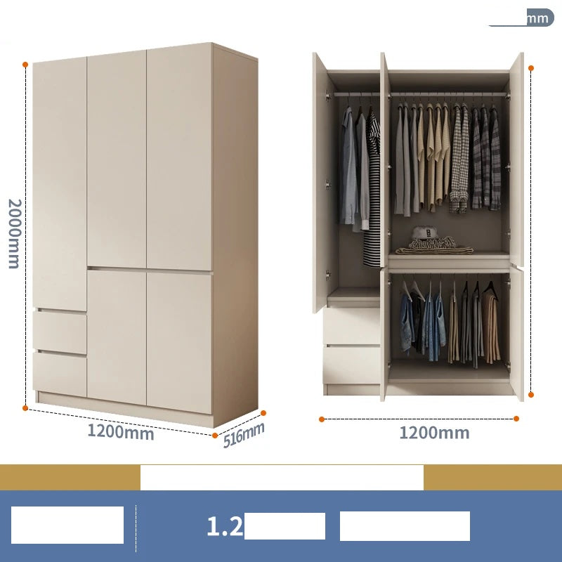 Aesthetic Full-Size Wooden Wardrobe